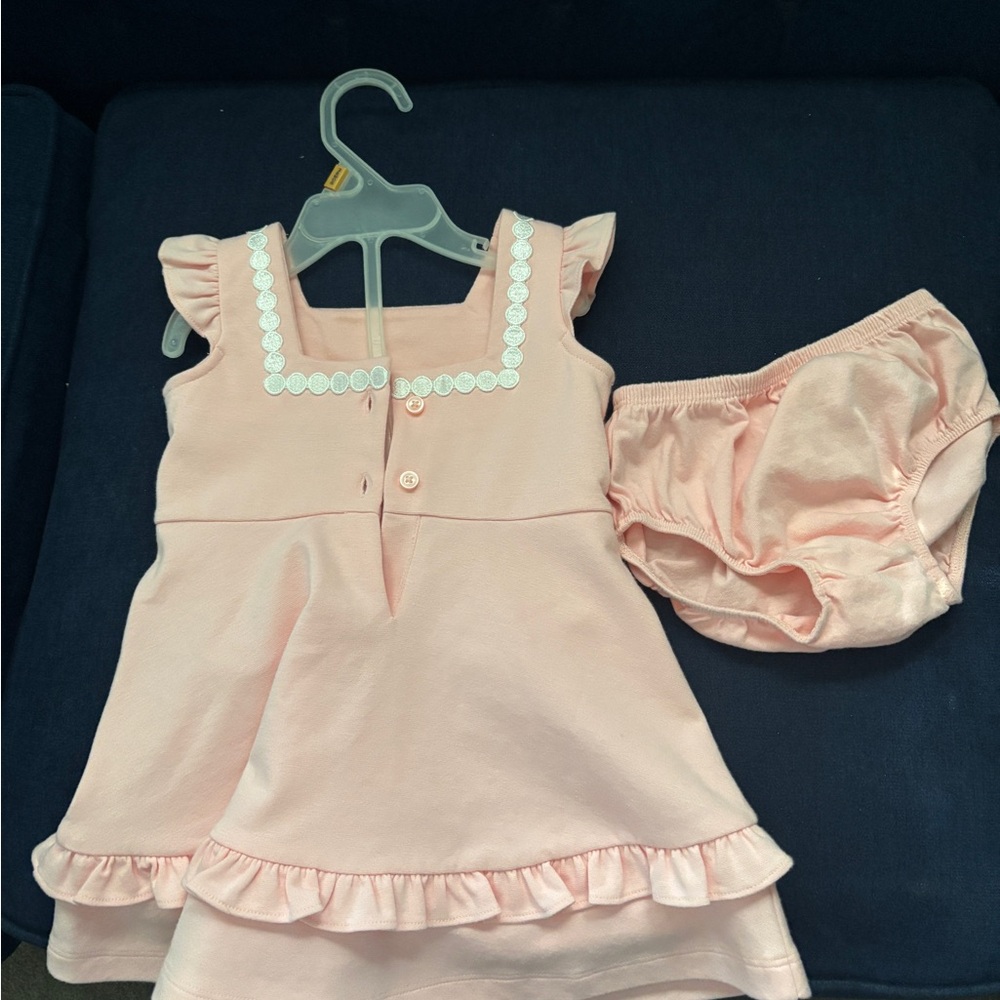 Janie and Jack Soft Pink Baby Outfit